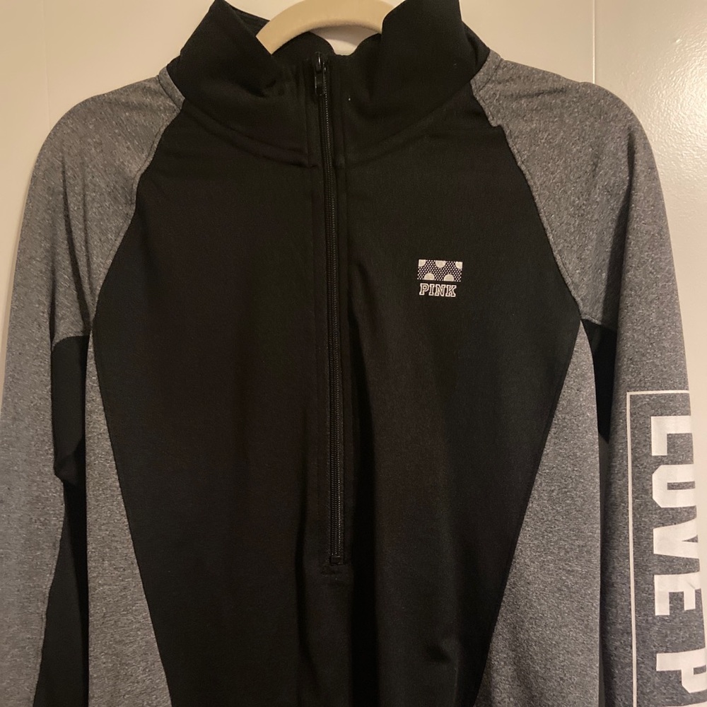 PINK Victoria Secret black athletic  jacket